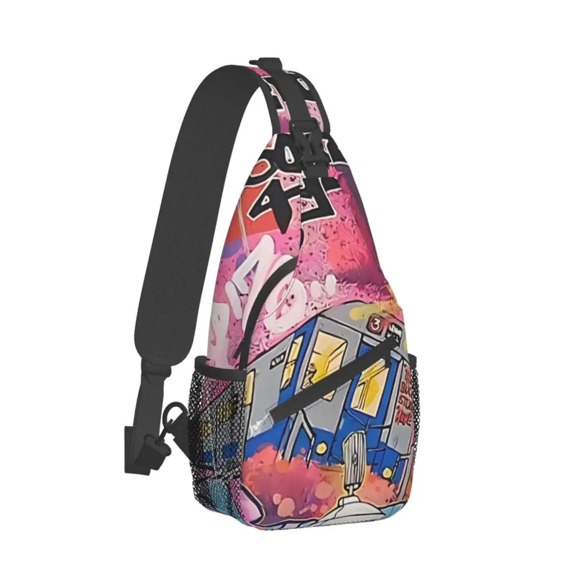 TKid murale illustrazione borse a tracolla a tracolla stile Graffiti tasche artistiche pacchetto da viaggio Messenger sport adolescenti borsa a tracolla Unisex