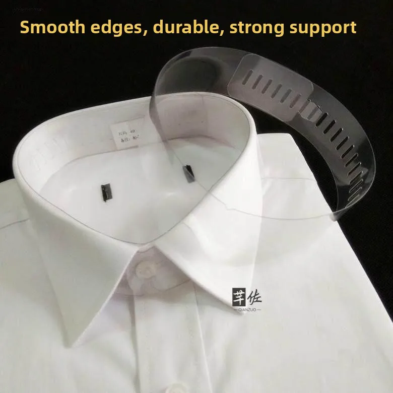 Plastic Shirt Collar Stays Men's Fixed Shirt Collar Inserts Circle Strip Corner Clothes Packaging Fixing Tool Accessories