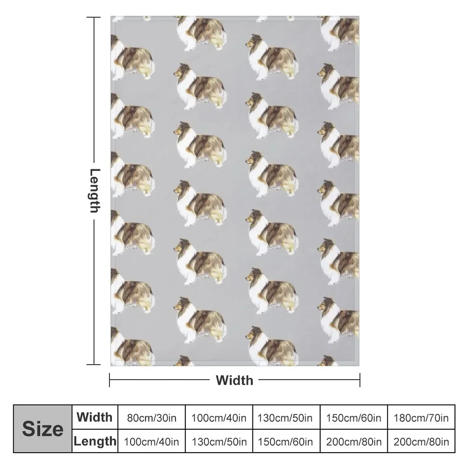 Shetland Sheepdog - Breed Show Stack Stand Throw Blanket Decorative Beds Winter beds Blankets