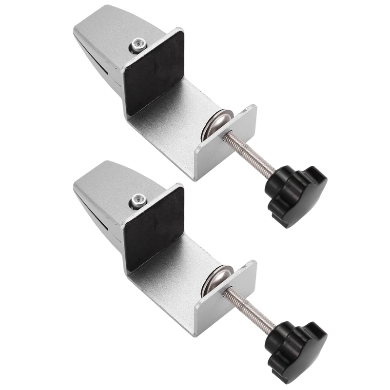 2 Pcs Office Desk Divider Clamp Privacy Screen Clip Holder Bracket Screen Baffle Clamp Partition For Table Clamp