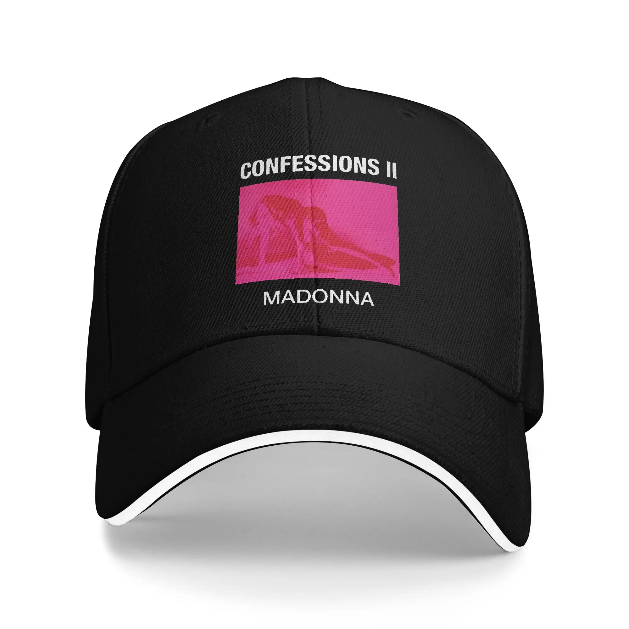 M-Madonna Confessions II Singer Baseball Caps Hip Hop  Sandwich Hats Unisex Polyester Hats Cap Activities