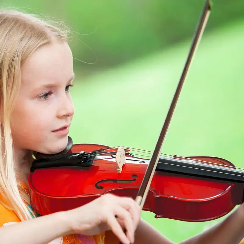 Simulação de violino eletrônico para crianças, instrumento musical com corda ajustável para iniciantes e estudantes