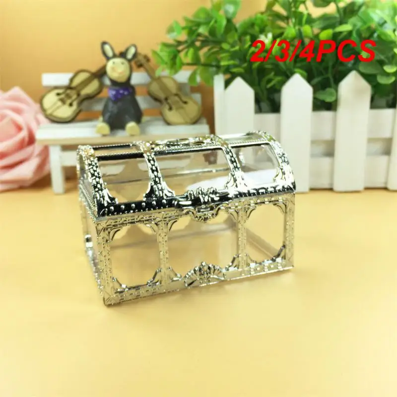 2/3/4PCS Treasure Box Muslim Gift Box Gift Box Laser Cutting Bridal Candy Box Small Gift Box Wedding Companion Wedding