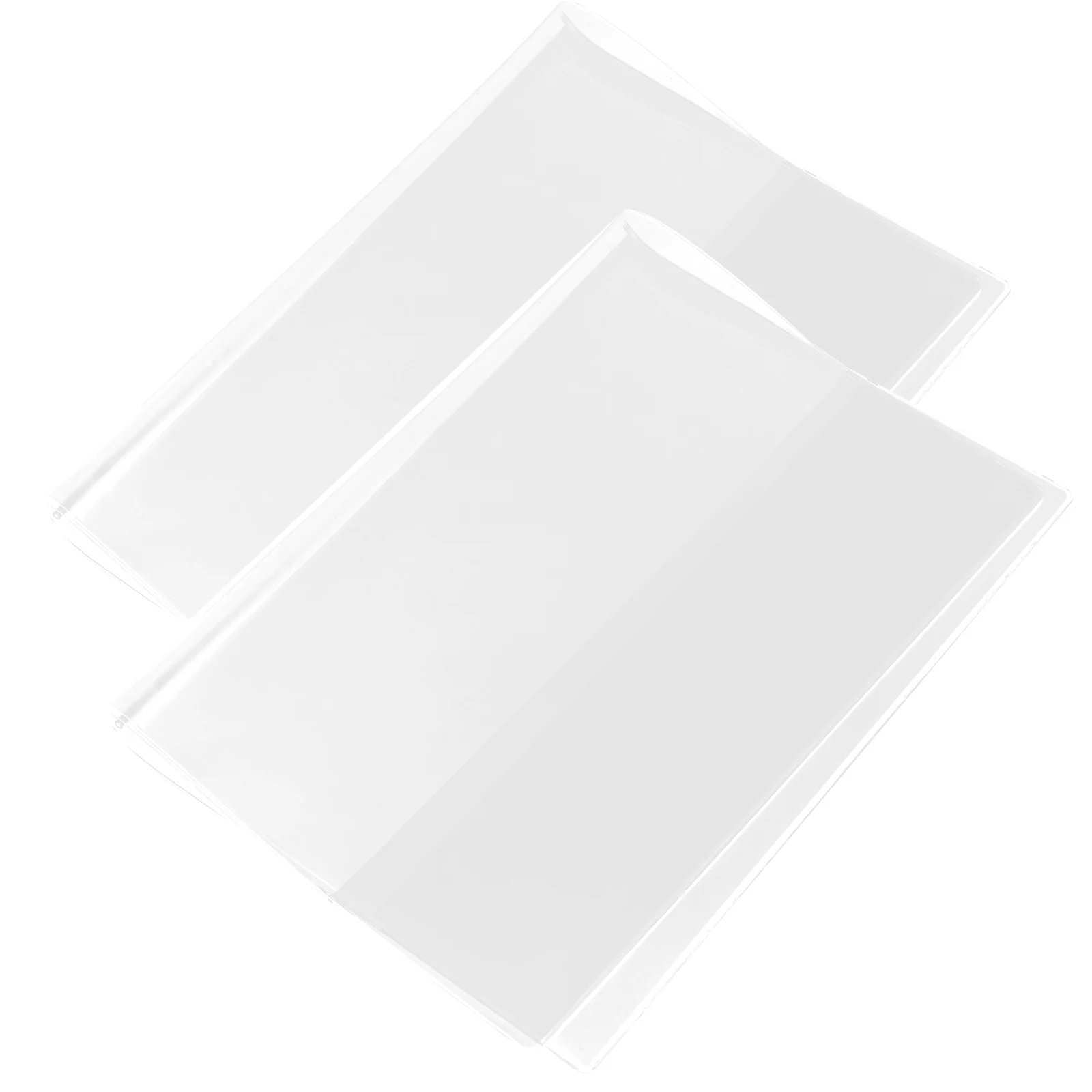 

2pcs PVC Cover Clear A5 Book Scrapbook Protector Cover Sleeve Notebook Protector for Scrapbook Textbooks Plastic Film Covers