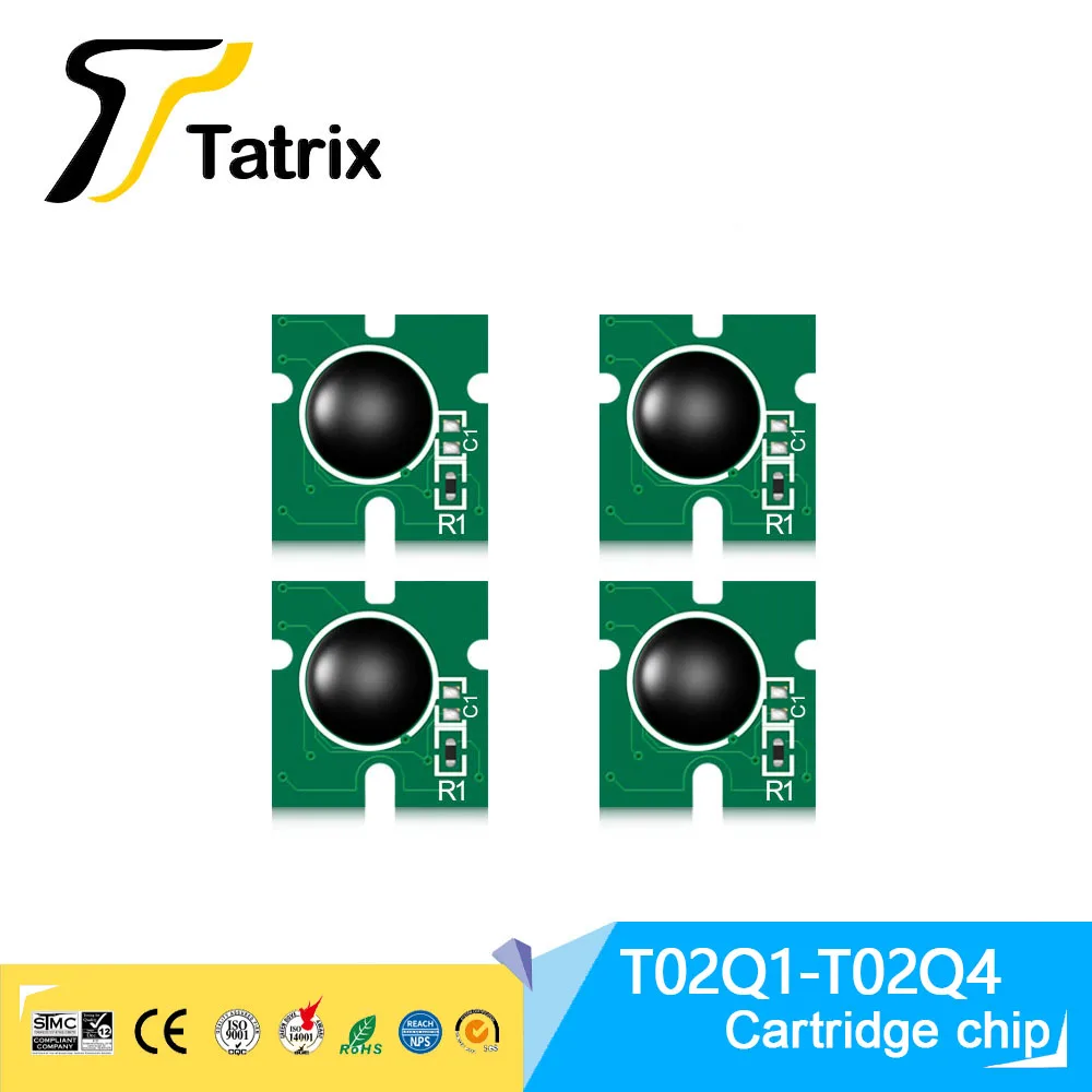 Imagem -02 - Tatrix T02q1 Chip T02q4 02q Cartucho de Tinta Chip para Epson Workforce Enterprise Wf-c20600 Wf-c20600a Wf-c20600c Chips de Impressora