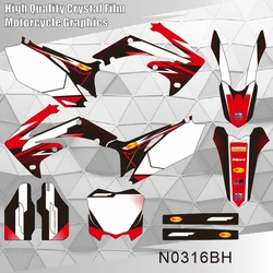 For HONDA CRF 250R 2010 2011 2012 2013 CRF 450R 2009 2010 2011 2012 Graphics Decals Stickers Background N0316BH