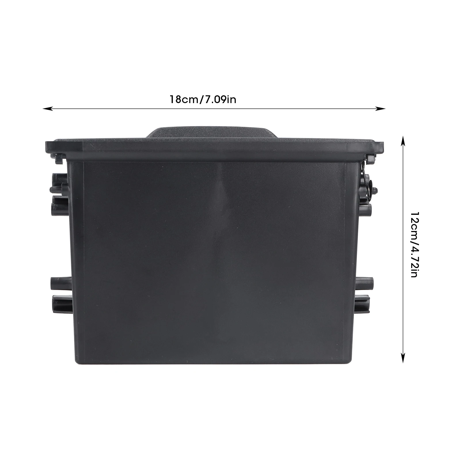 1DIN Car Radio Storage Box Multi Application ABS Black Inner Organizer Replacement For Mitsubishi