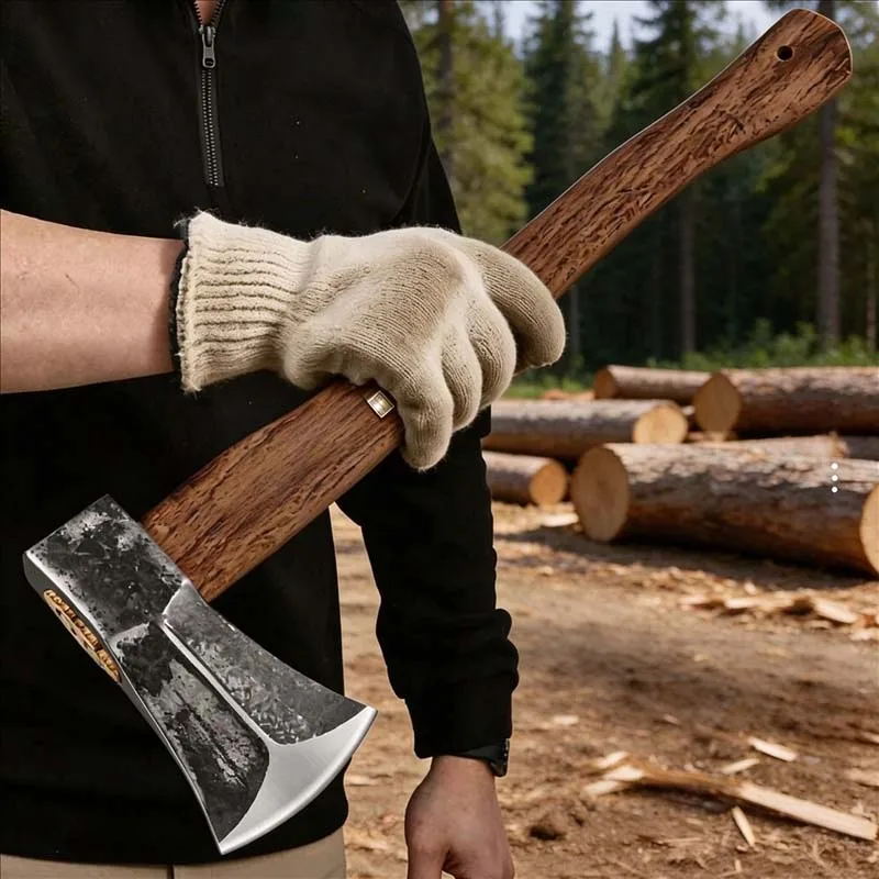 Outdoor Portable EDC High Manganese Steel Chopping Wood, Mountain Cutting Axe, Vehicle Mounted Emergency Window Breaking Tool