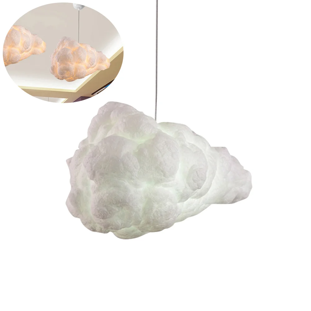 Creative Cloud Shape LED Pendant Lamp Fashion Cloth Decorative Ceiling Light for Home Restaurant Bar Cafe (without Ground Wire)