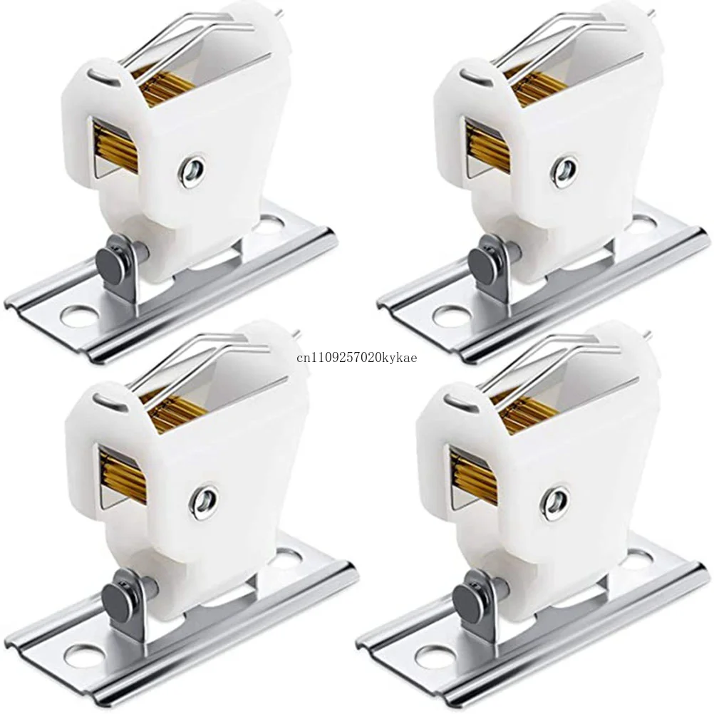 4 Pcs Roman Shade Curtain Locks Bamboo Blinds Metal Rope Pulley Fittings Vertical Window Accessory Parts for Home Improvement
