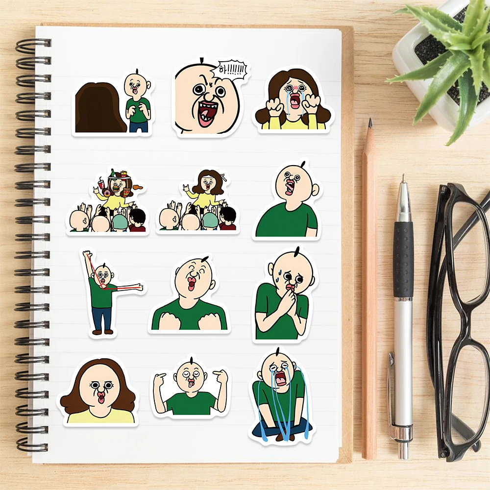 73PCS Cute Korean Cartoon Scrapbook Stickers DIY Diary Laptop Luggage Skateboard Graffiti Decal Fun Stylish Classic Toys image 3