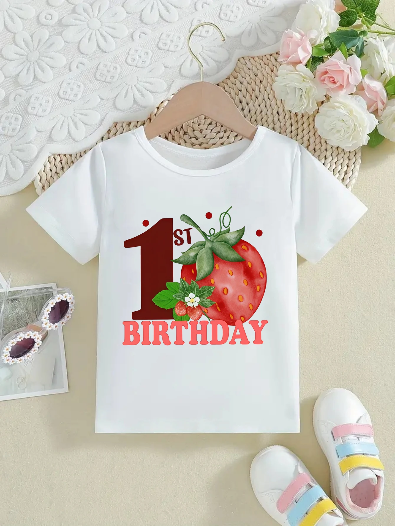 Lucky Clover Pink Hearts Printed T Shirt Girls St. Patrick'S Day Gift T-Shirt Kawaii Kids Clothes Toddler Shirt