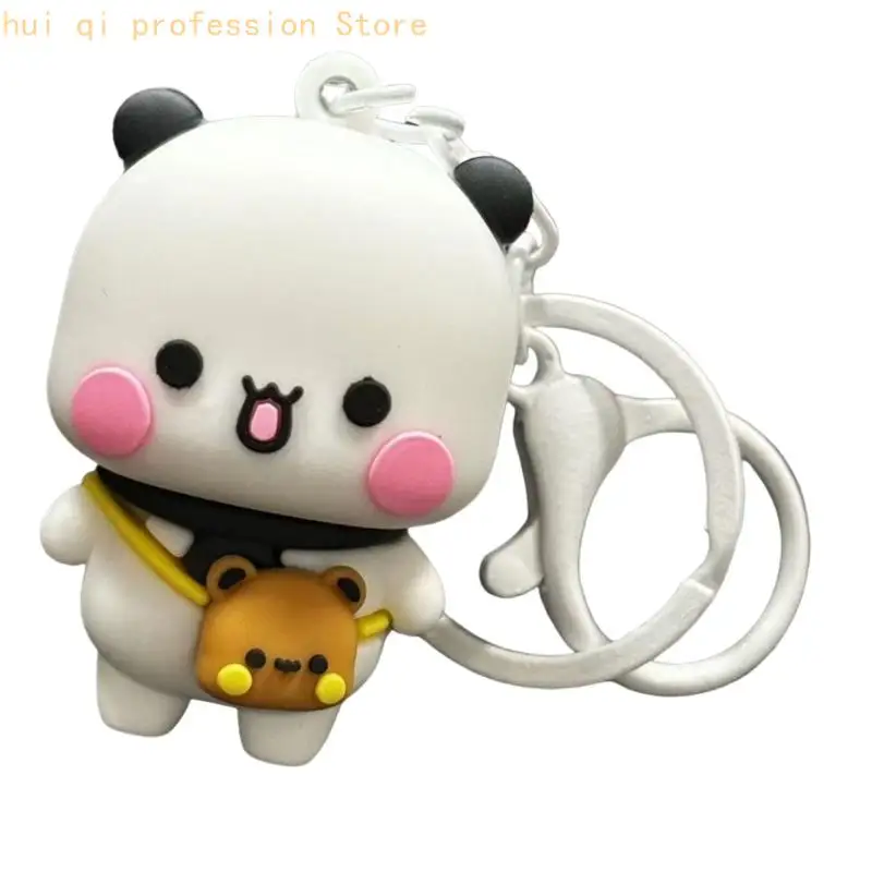 Decorative Resin Car Keychain Small Size Rings Gift for Key Organization H8WE