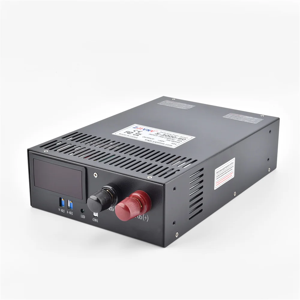 

3000W Ac Dc Switching Power Supply Units Super Quality 90v 33.3a Voltage and Current Adjustable With Digital Display Screen