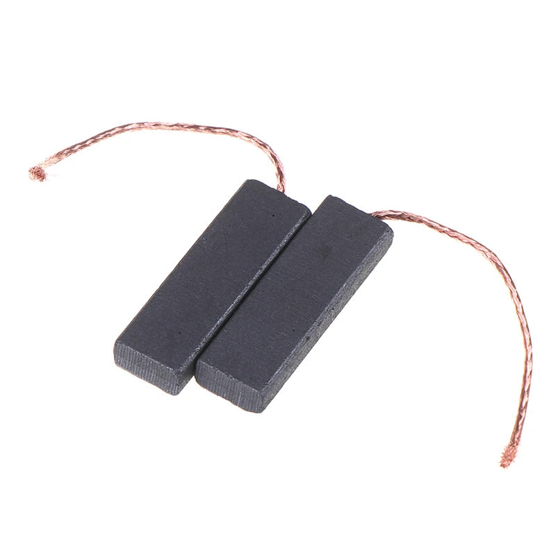 

2/6pcs/Pack 5*13.5*40mm Black Carbon Brush Motor With 70mm Length Lead For Washing Machine