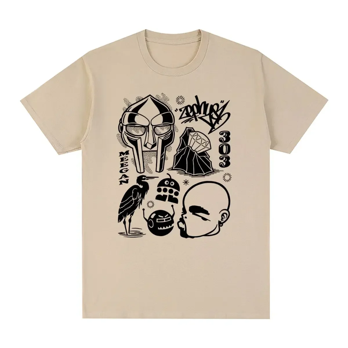 Mf Madvillain Madlib Vintage Cotton Men Adults Casual T shirt New Tee Tshirt Womens Japanese Vintage Artwork Tengu Gods Defeat