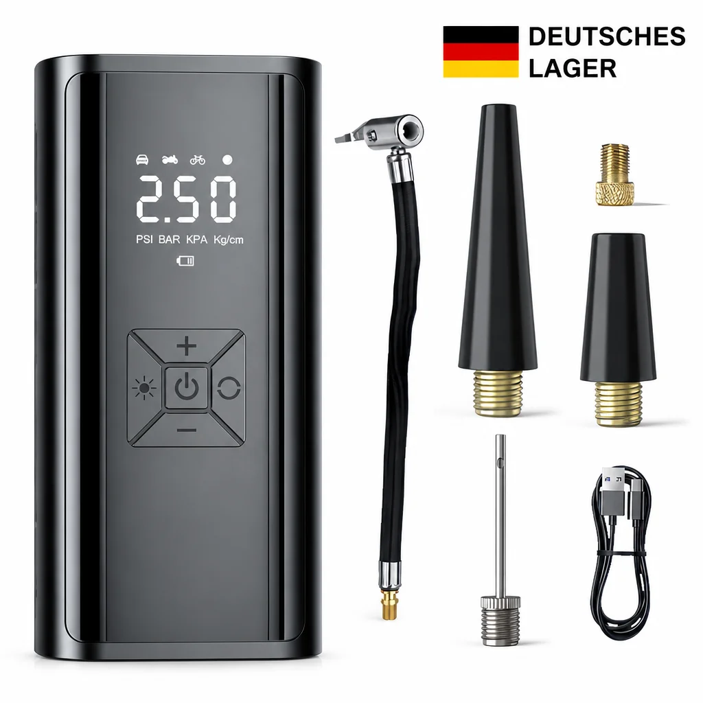 Auto-Reifenfüller Luftkompressor, Tragbare USB-Aufladbare Elektrische …