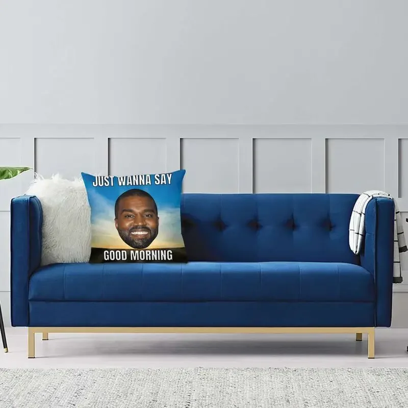 Kanye West Meme cushion, used for sofas, cars, square pillowcases, living room decorations