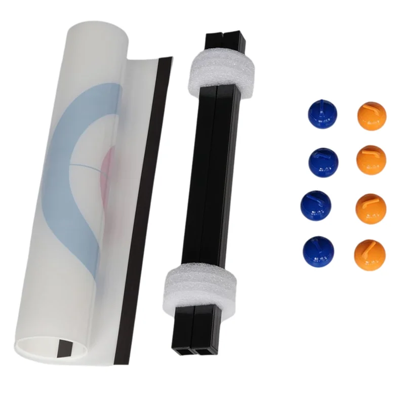 Indoor Desktop Curling Game Magnetic Indoor Board Game With Eight Stones For Kids And Adults-Y44A