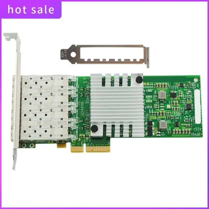 ELEC-I350-4SFP PCI-Ex4 Gigabit Four-Port Fiber Optic Server Portable Network Card I350AM4 Chip Network Card