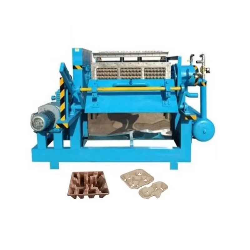 High Performance Egg Tray Machine Apple Flat Cup Holder Tray Paper Product Making Machinery Egg Tray Production Line for Ghana
