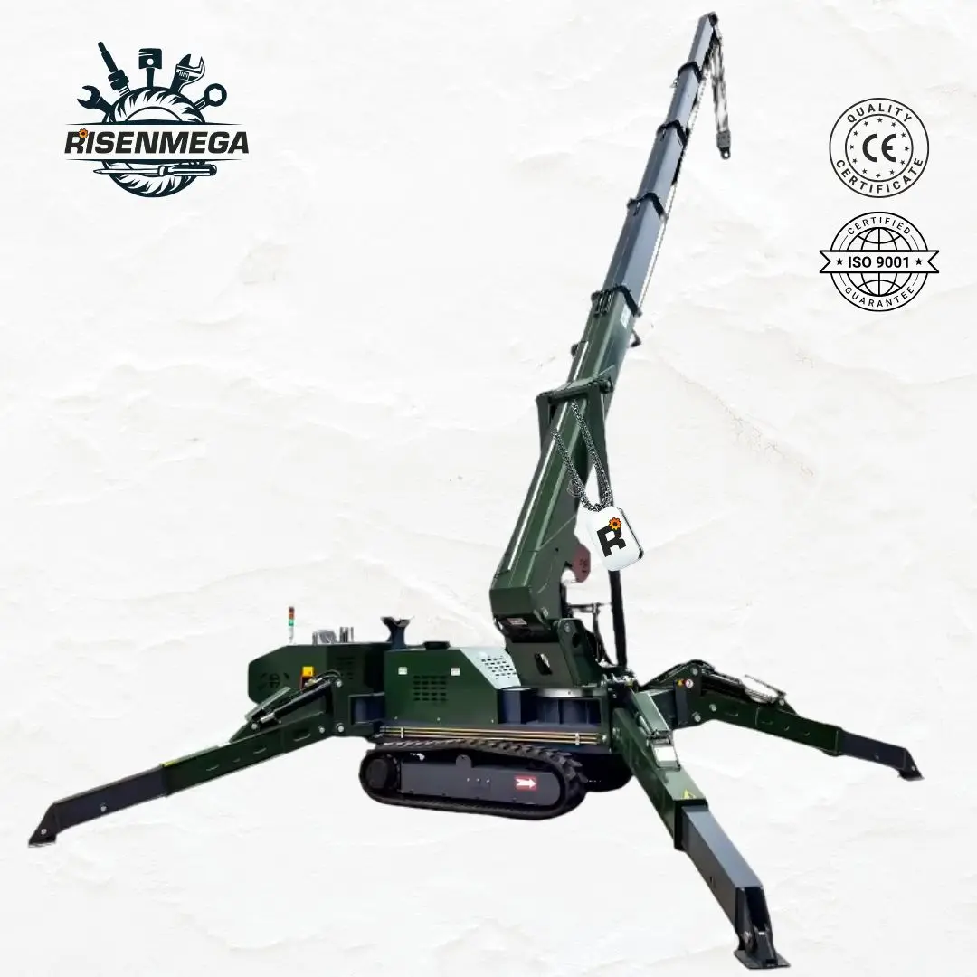

Risenmega Spider Crane 5 Ton 25M Compact Mini Crawler Crane for Tight Spaces Indoor Construction & Glazing Projects CE