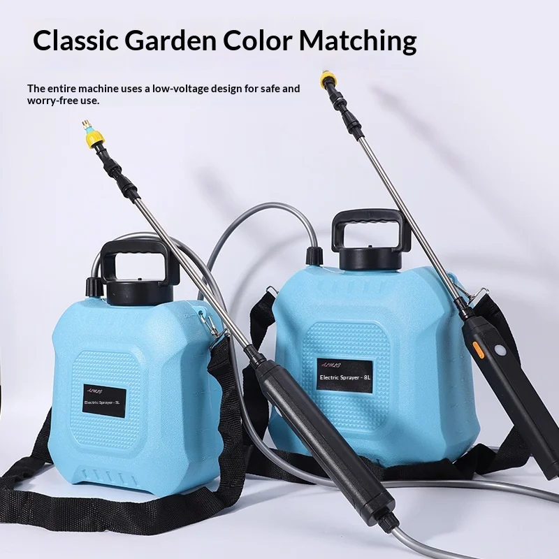 

5L 8L Electric Watering Can USB Rechargeable High Pressure Portable Sprayer for Lawn Garden Disinfection Horticultural FarmTools
