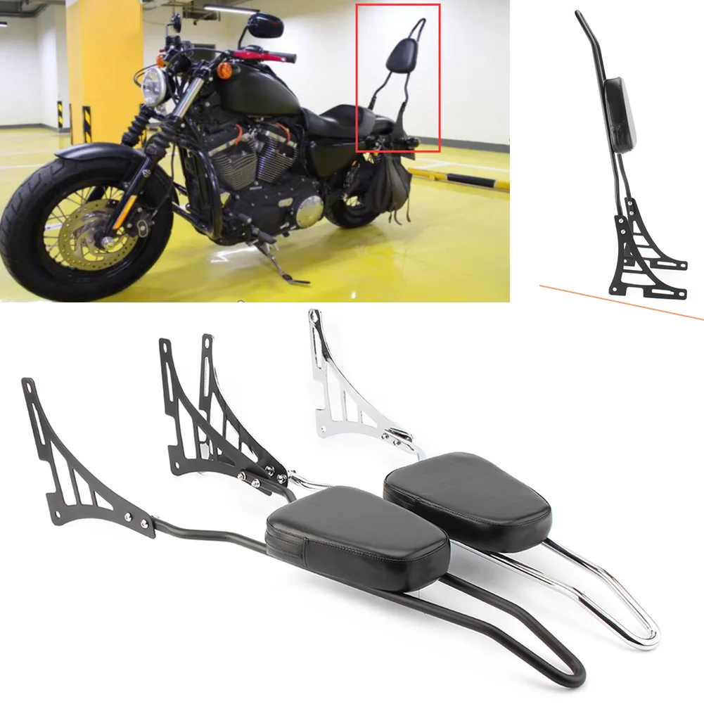 

Motorbike Rear Passenger Sissy Bar Backrest Pad Protector For Harley Davidson Sportster XL 883 1200 XL883 XL1200 2004-2017