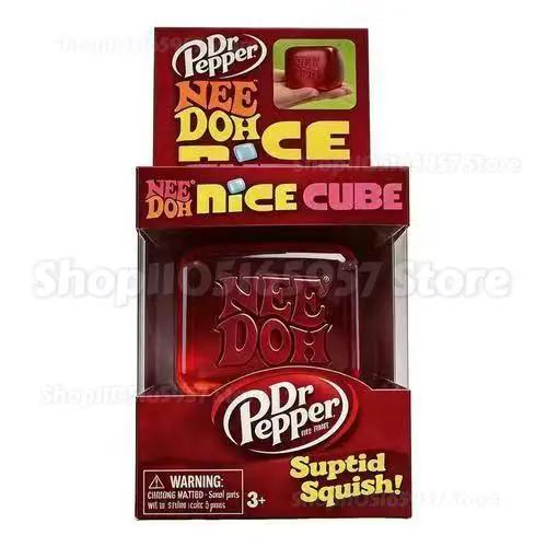 

Red Nee-Doh Nice Cube Sensory Fidget Toy Suptid Squish Stress Relief Squeeze Cube for Adults Kids for Anxiety & Focus