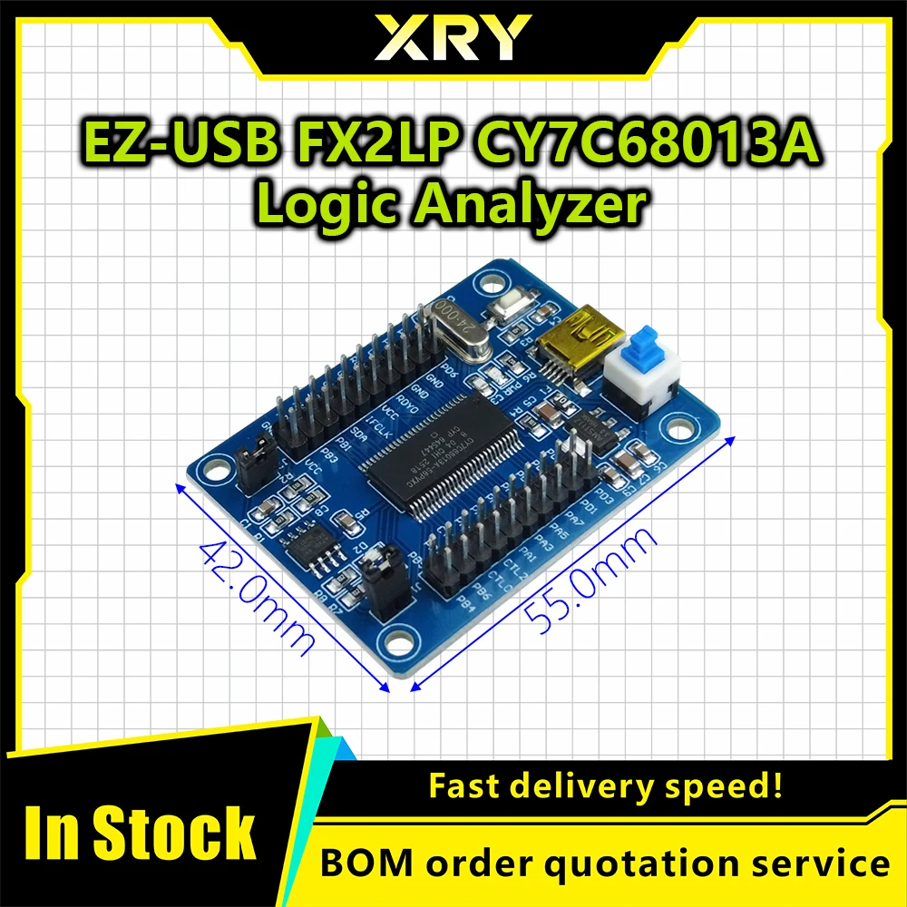 XRY EZ-USB FX2LP CY7C68013A USB Core Board Development Board USB Logic Analyzer With I2C Serial SPI Interface Module Mini USB