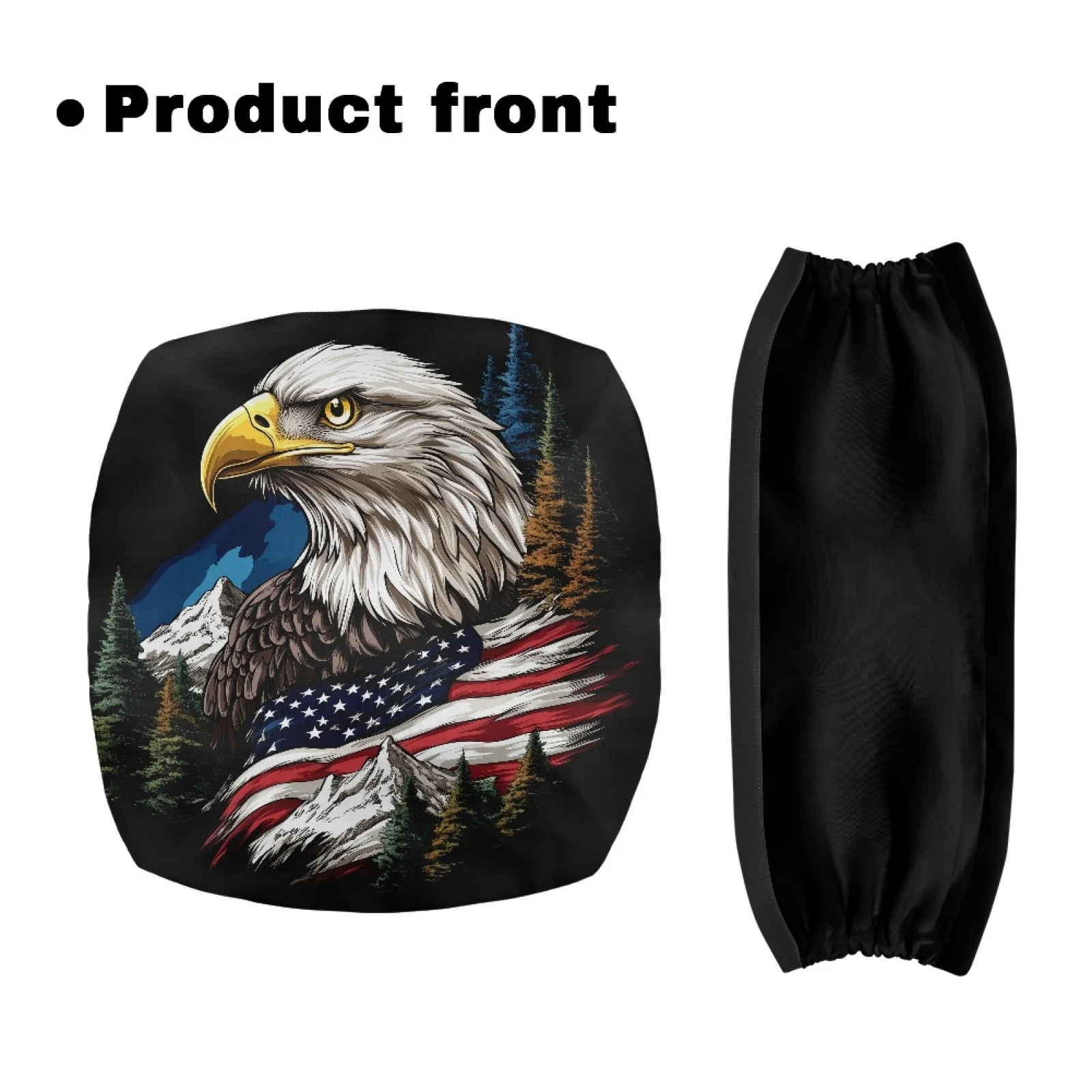 Coloranimal Eagle American Flag 2 Pcs Walker Protection Decor Covers for Ladies Rollator Seat Cover New Arrival