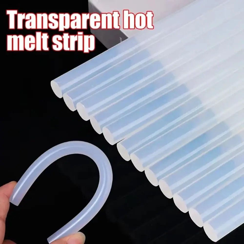 10Pcs 7*150mm Hot Melt Glue Sticks Strong Viscosity Transparent Hot Melt Adhesive Hot Melt Glue DIY Repair