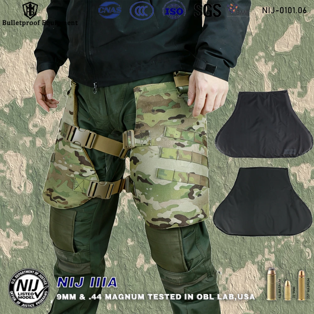 

Эти пуленепробиваемые защитные ограждения для ног встречи стандарта и функции нейлоновой ленты 1000D и мягкие полиэтиленовые застежки для повышенной защиты