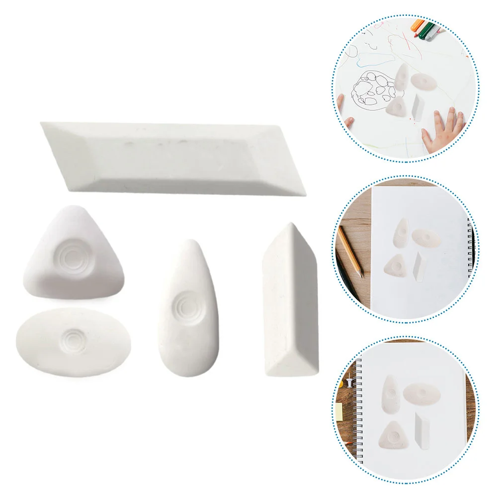 

5pcs Creative Eraser For Art Sketching Holiday Stationery Gift Writing Portable School Stationery Supplies Rubber Erasers
