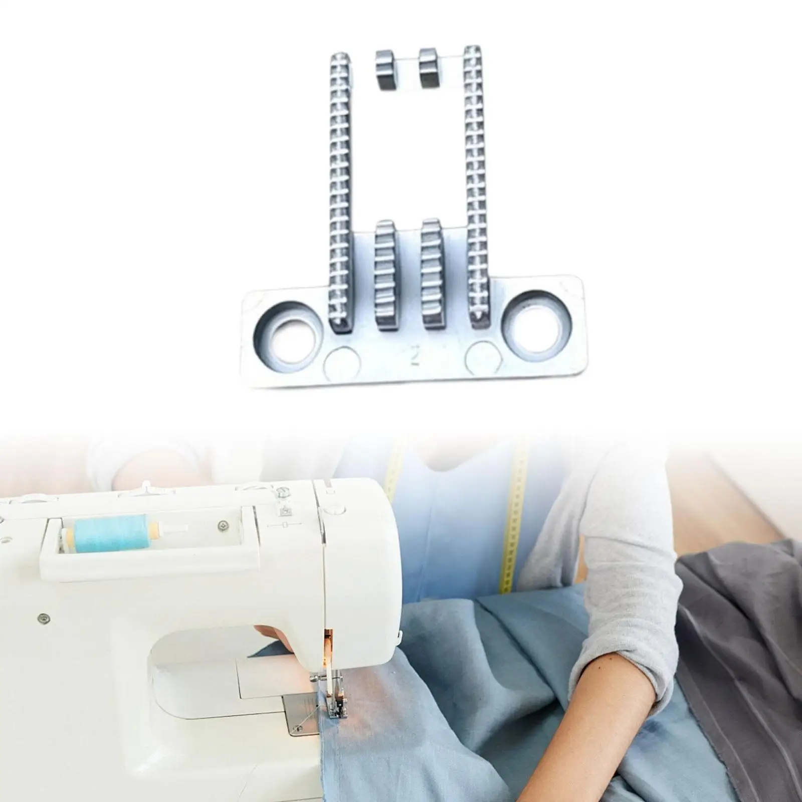 Sewing Machine Feed Dog Easy Maintenance Heavy Duty Metal Attachment for Portable Sewing Machines