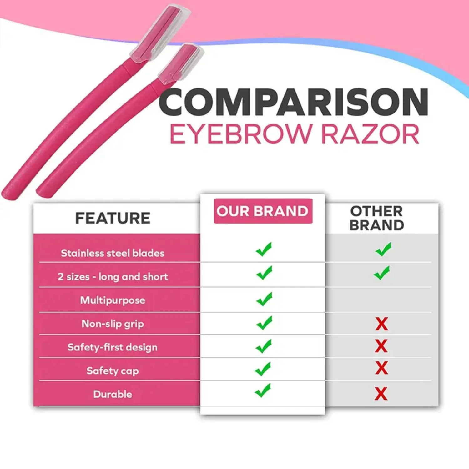 مجموعة ماكينة حلاقة رائعة لتجميل الحواجب والوجه مكونة من 6 قطع للنساء، ماكينة حلاقة لطيفة ومريحة للوجه وبشرة لا تشوبه شائبة