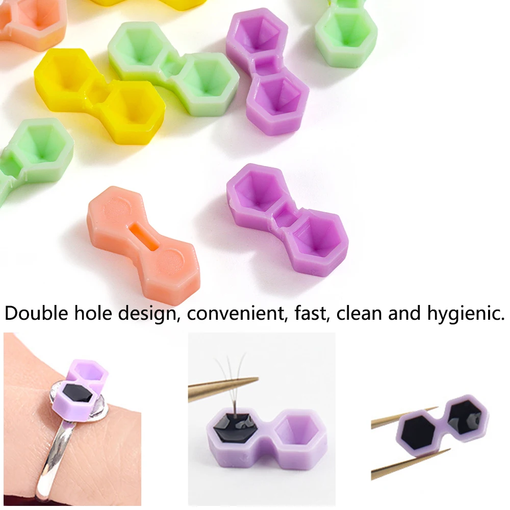 1/2paks Eyelash Extension Glue Cup 400pcs Holder Tattoo Pigment Container For Tattoo Grafting Eyelashes Makeup Tools Accessories