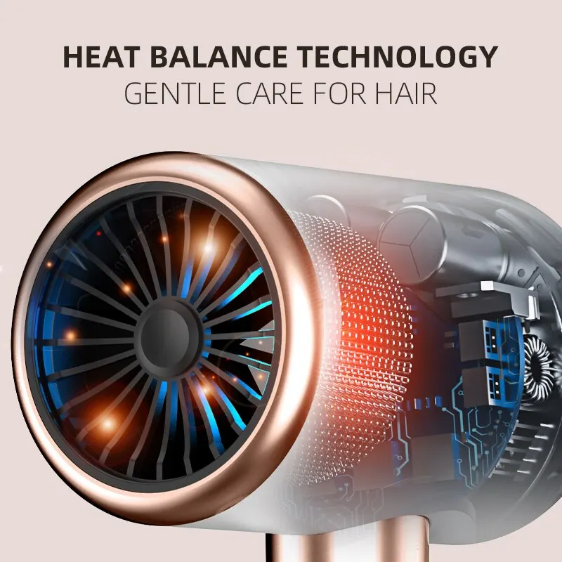 Xiaomi Hair Dryer High-Speed Electric Turbine Airflow Low Noise Constant Temperature And Quick Drying Suitable For Home Salons