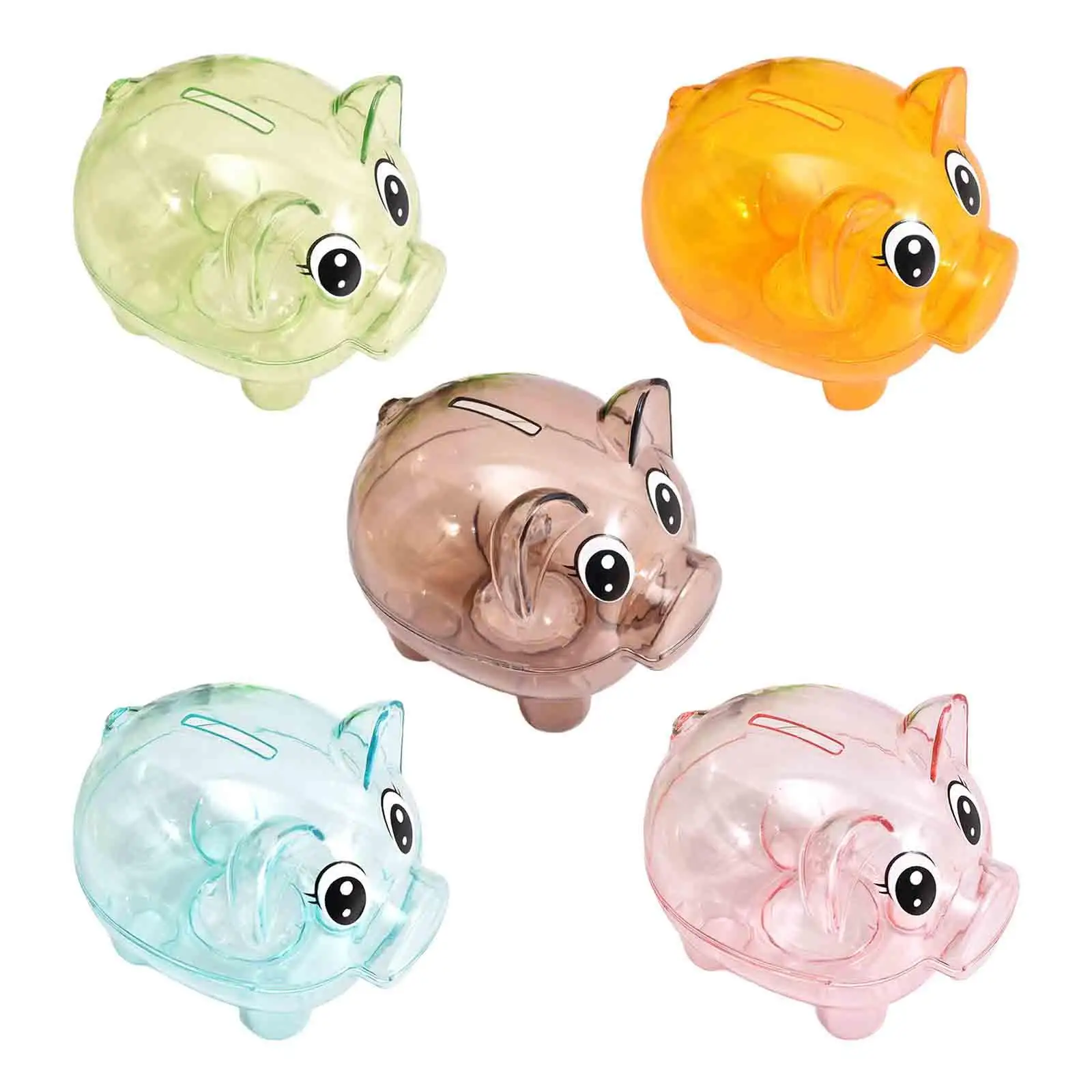 Piggy Bank Tabletop Ornament Money Saving Pot Festival Gift Storage Can Decoration Money Box Pig Figurine for Adult Kids