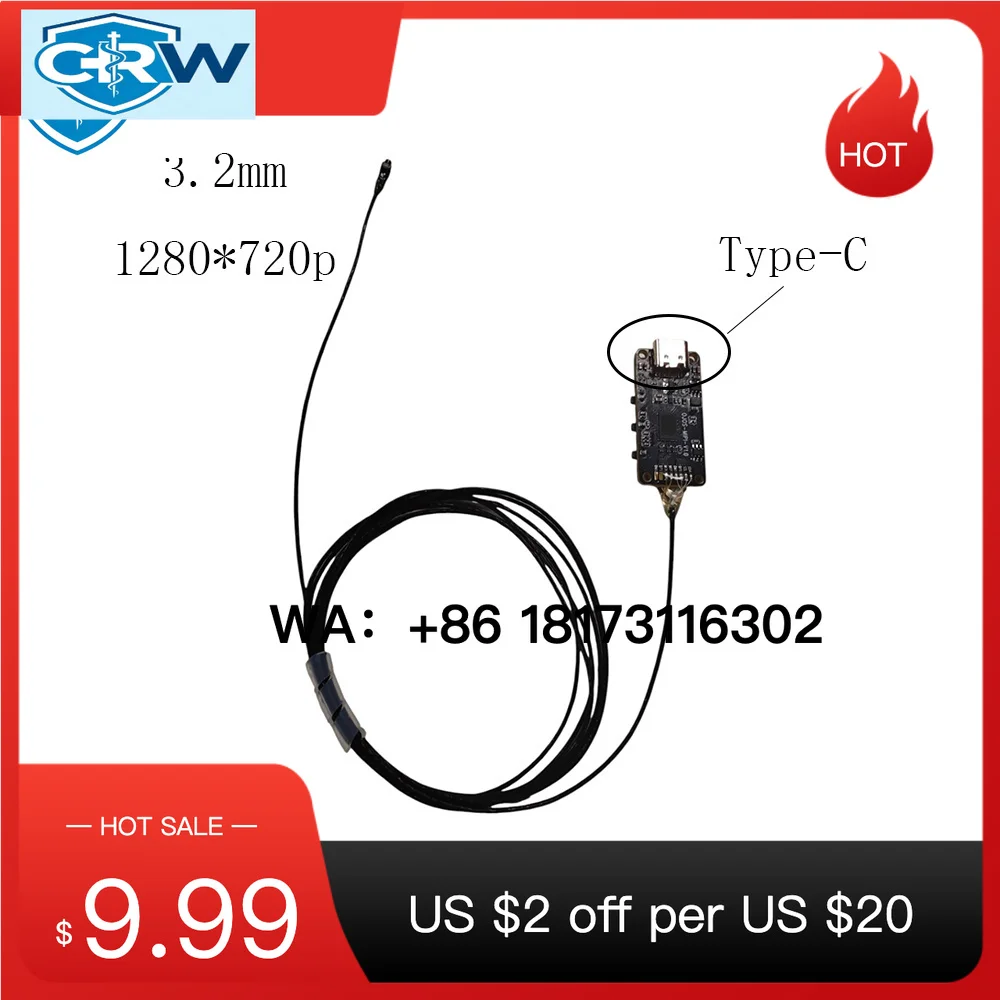 CRW Veterinary USB Inspection Medical     Bronchoscope Hysteroscope   OVM9734 1280*720p Full HD