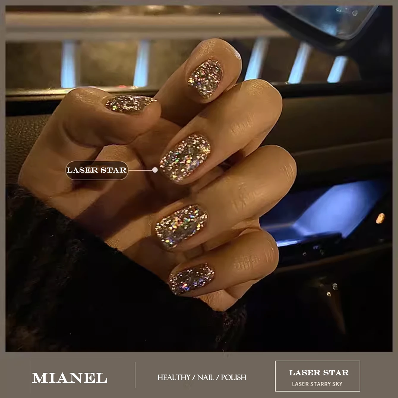 MIANEL Expression-طلاء أظافر جيل من سلسلة الماس الكريستالي ، لامع خارجي ، مشاهير الإنترنت ، أفضل المنتجات مبيعًا ، مناسب لصالون الأظافر ، الصيف