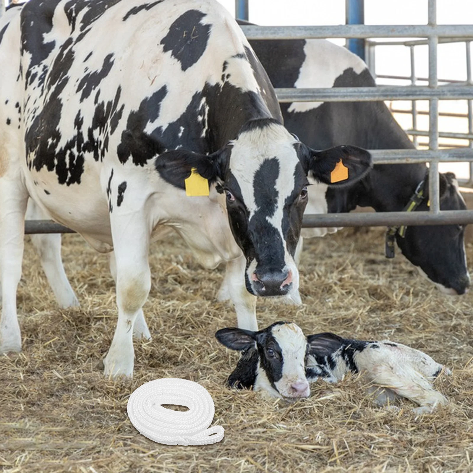 

Cow Delivery Chinlon Soft Roping Tools Cattle Midwifery Rope For Cow Equipment Livestock Birthing Aid Midwifery Cord