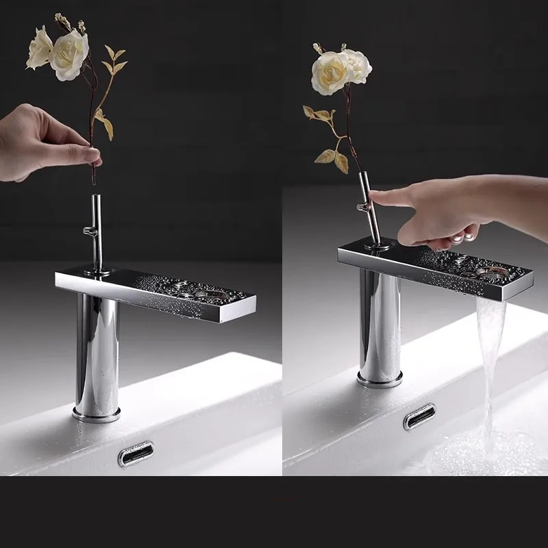 Romantic Bathroom Basin Faucet Hot & Cold  Bathroom Sink Faucet Deck Mounted Lavotory Faucet  Mixer Water Tap