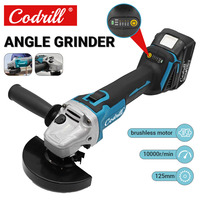 For Makita DGA404 125mm/100mm Brushless Electric Angle Grinder High Power Polishing Machine 18V Rechargeable Cutting Machine