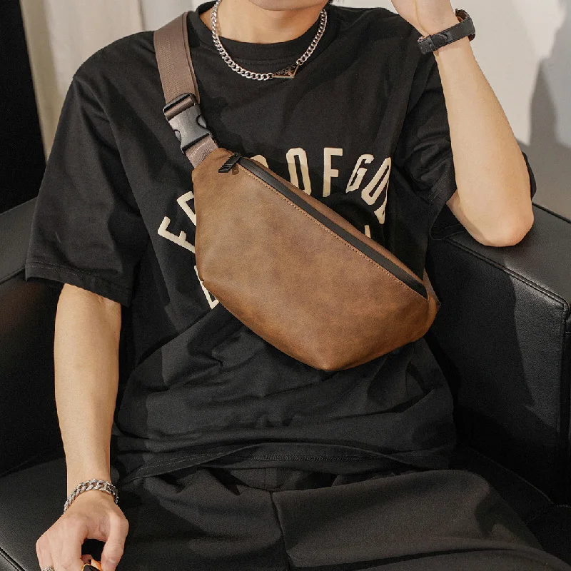 

2022 New Fashion Men Business Crossbody Bag High Quality Waterproof Unisex Chest Packs Casual Travel Waist Bags Fanny Pack Male