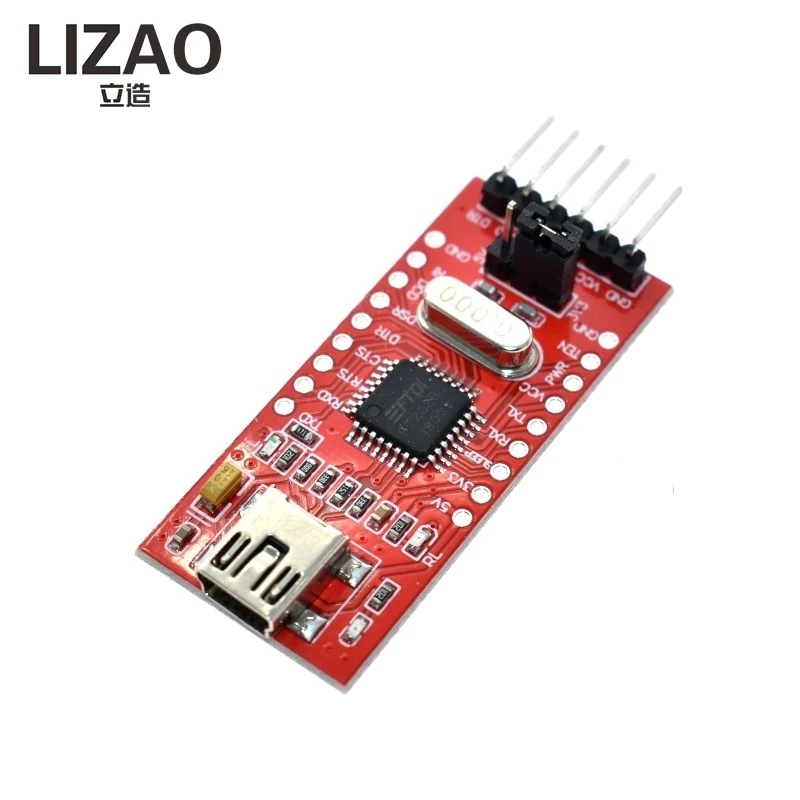LIZAO FT232RL USB 2.0 To TTL Serial Module, 3.3V ~ 5V DC Level Converter FT232BL Adapter Board for Program Download Debug