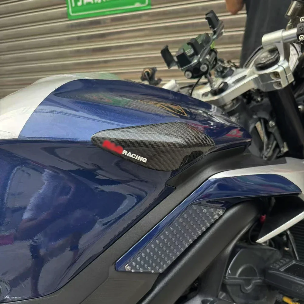 For Triumph Daytona Moto2 765 / Street Triple 765 S R 765RS 2023-2025 Carbon fiber fuel tank slider fuel tank protective cover