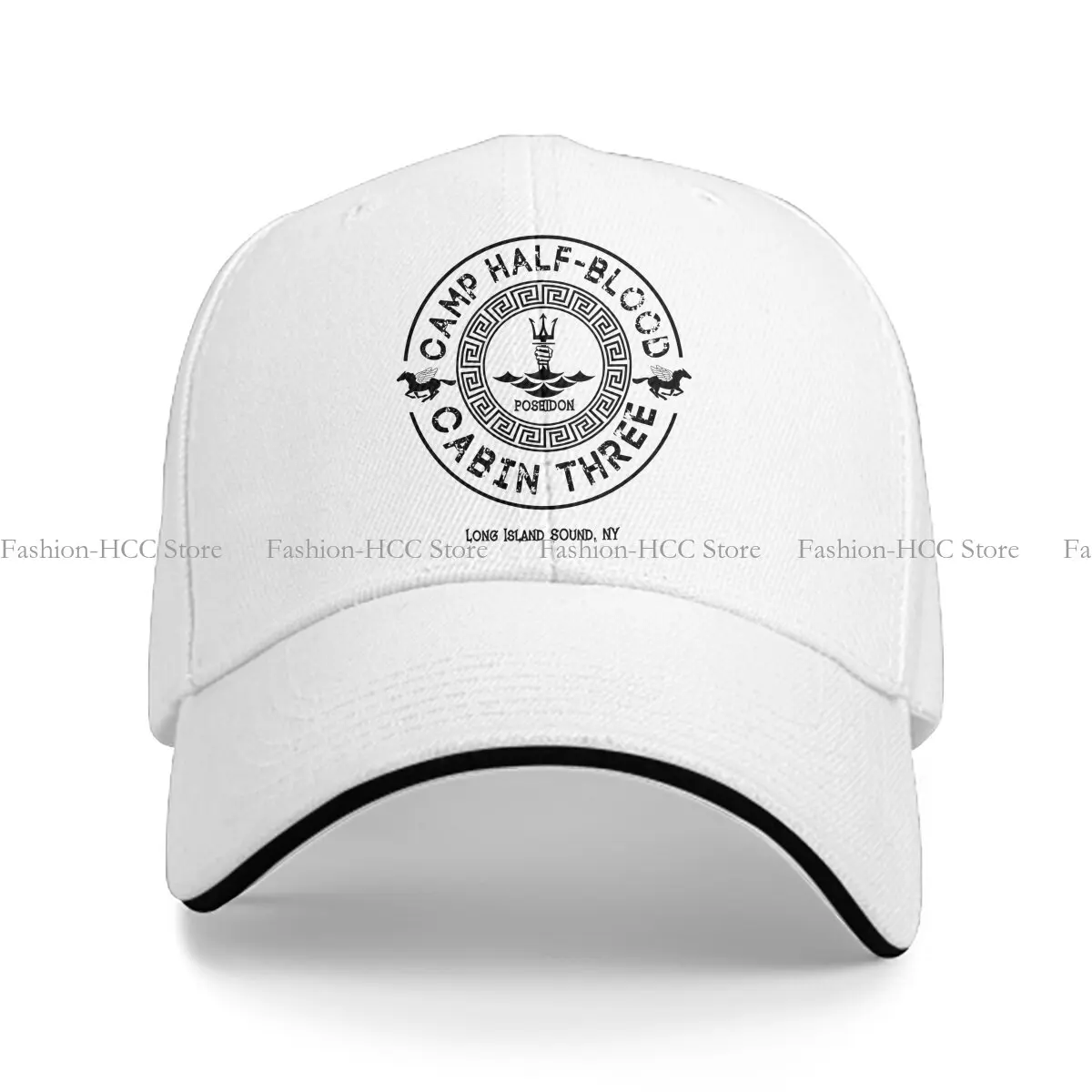 Pure Color Dad Hats Camp Half Blood Cabin Three Poseidon Hat Sun Visor Baseball Caps Percy Jackson Peaked Cap