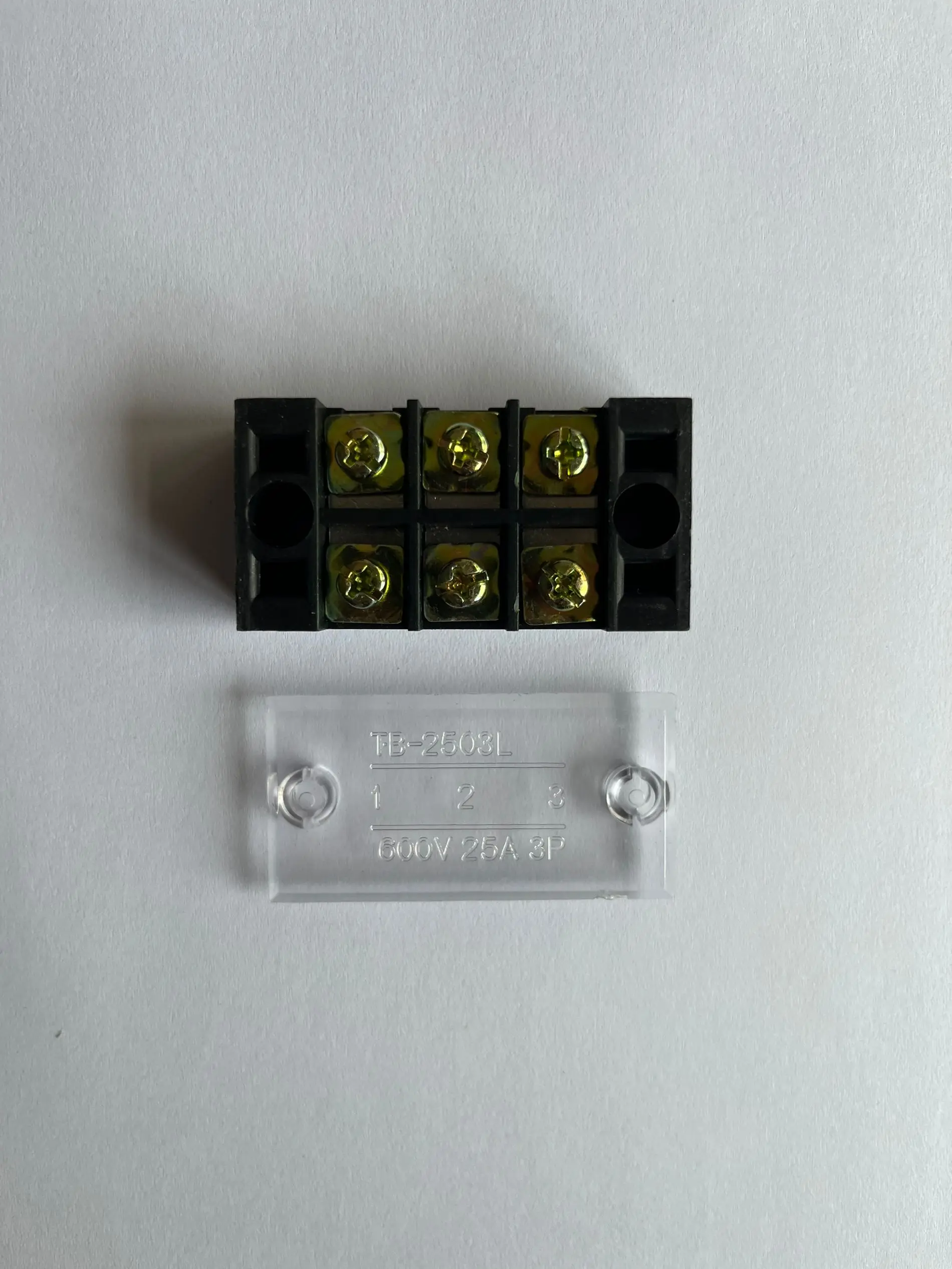 1Pcs TB2503 TB2504 screw connection cable terminal, terminal block, high current, insulated fixed power wire connector, 600V 25A