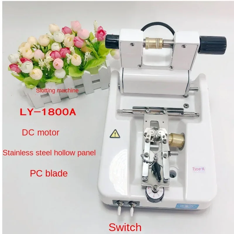 Upgrade Glasses Processing Equipment LY1800A Resin Half-frame Lens Slotting Machine Drawing Machine Stainless Steel Panel